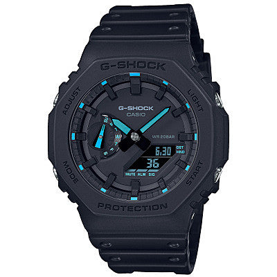 Orologio Uomo Casio G-SHOCK Gomma Quarzo Nero Data Solo Tempo GA-2100-1A2ER